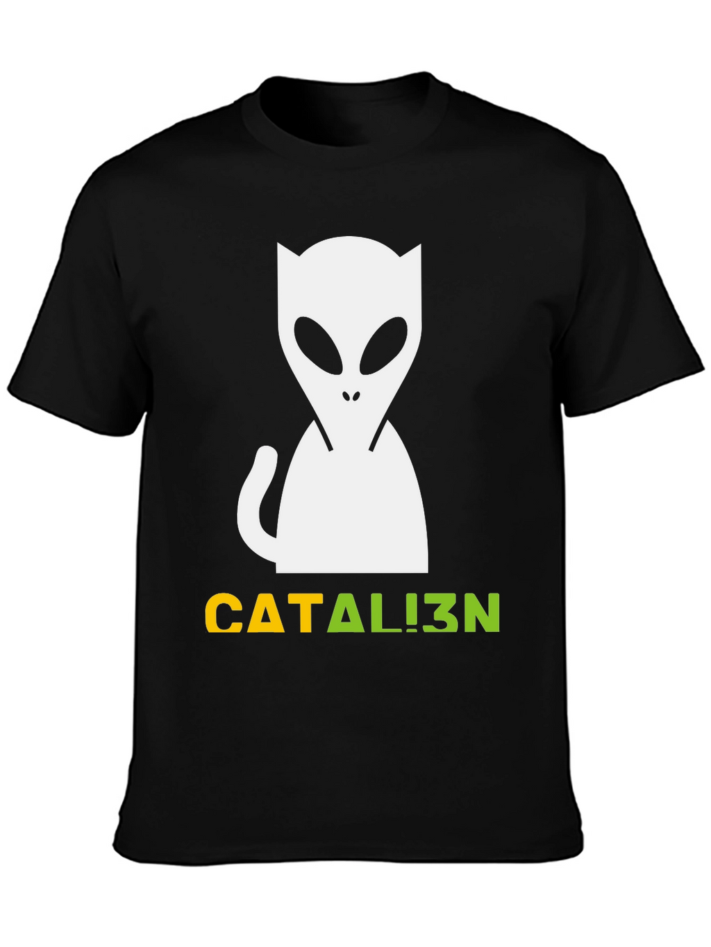 Catalien T-Shirt: Cat Meets Alien Graphic Tee