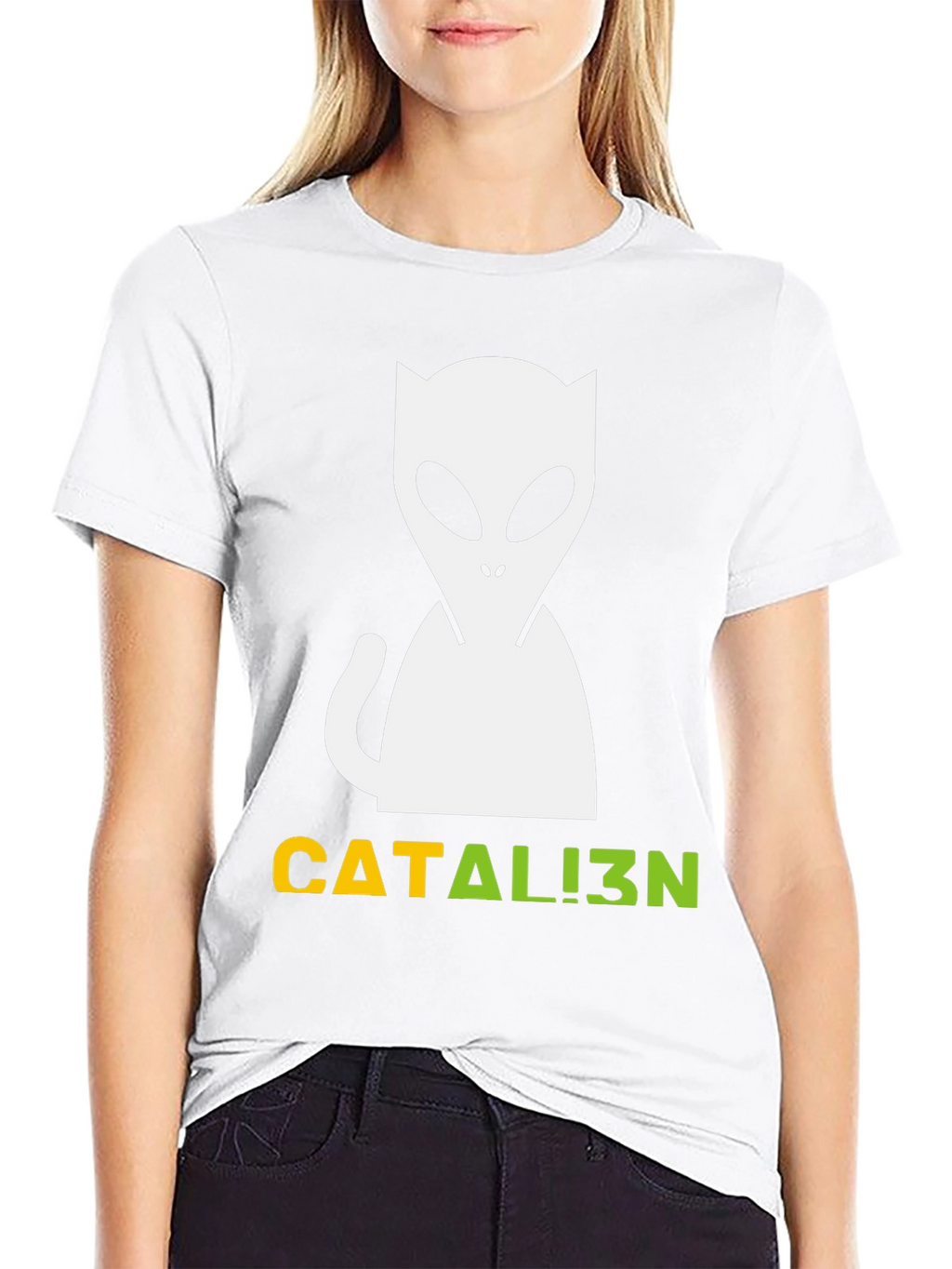Catalien T-Shirt: Cat Meets Alien Graphic Tee