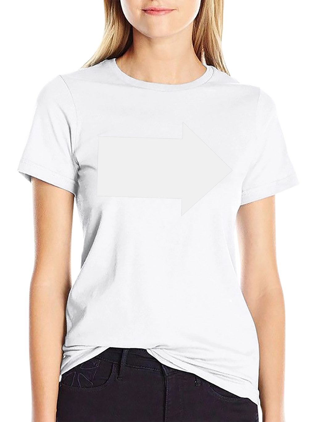 Right Arrow Black T-Shirt - Directional Graphic Tee