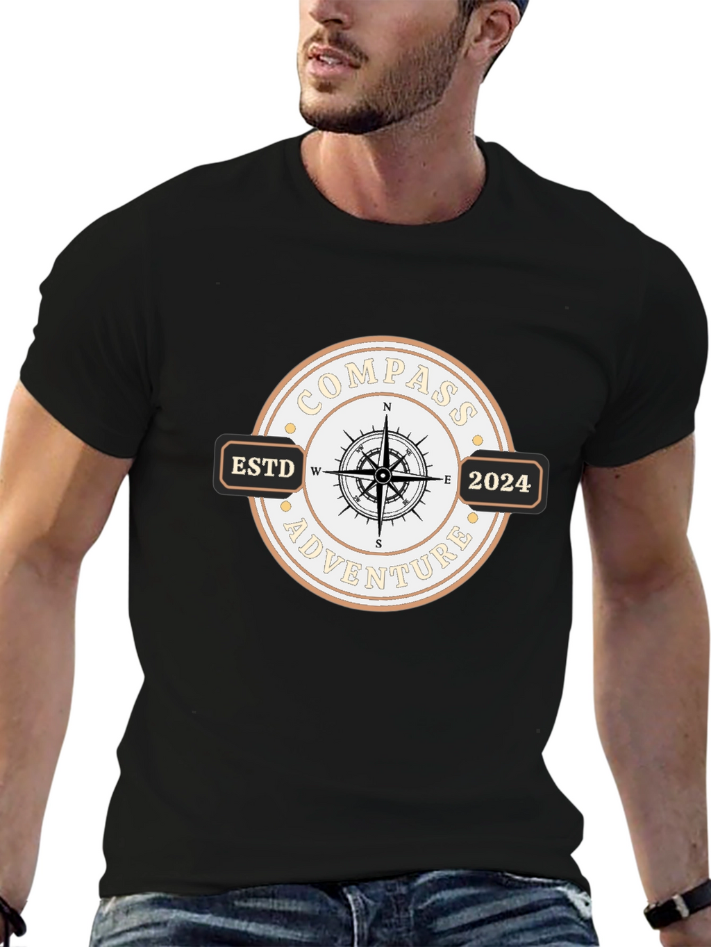 Compass Adventure Est. 2024 Graphic T-Shirt
