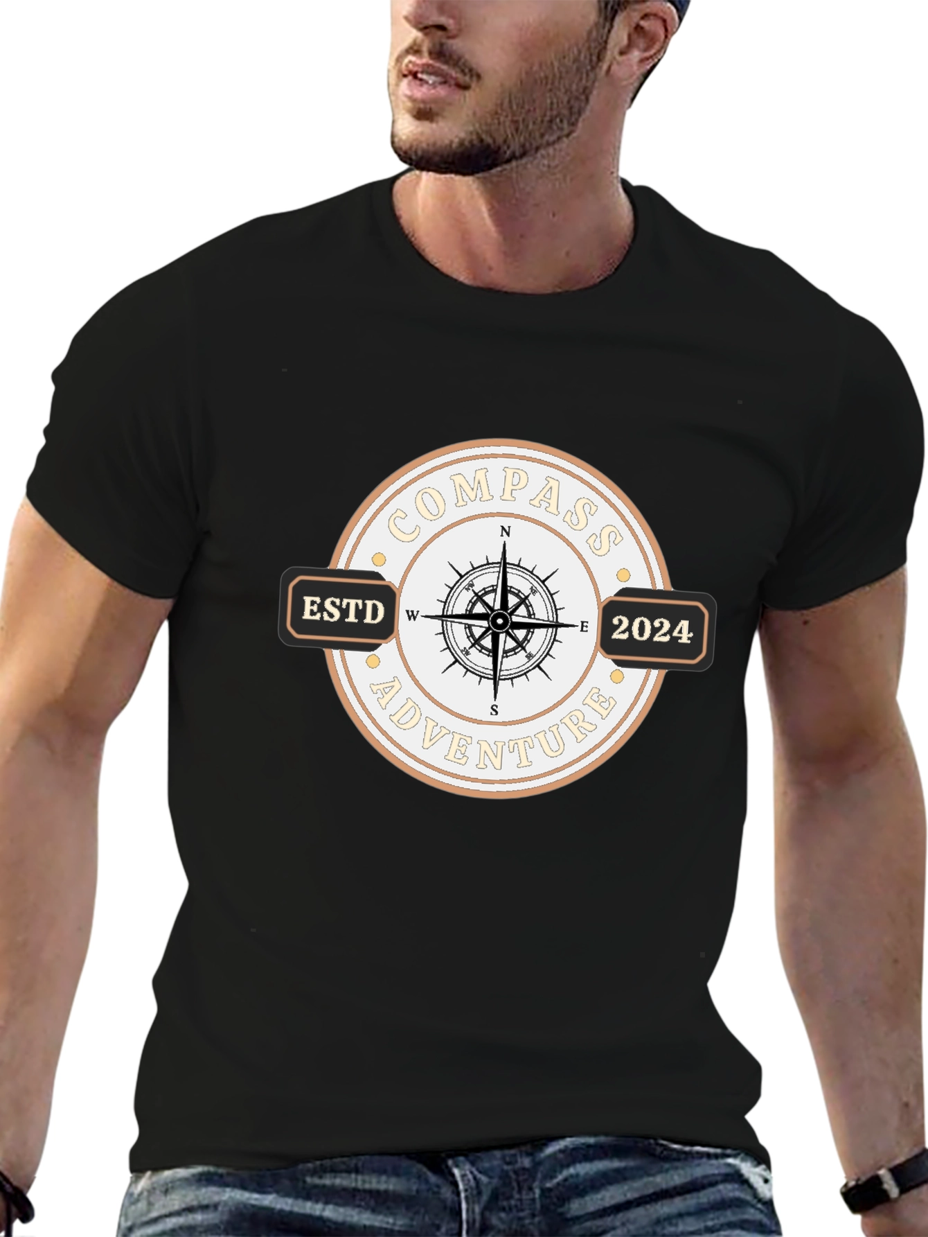 Compass Adventure Est. 2024 Graphic T-Shirt