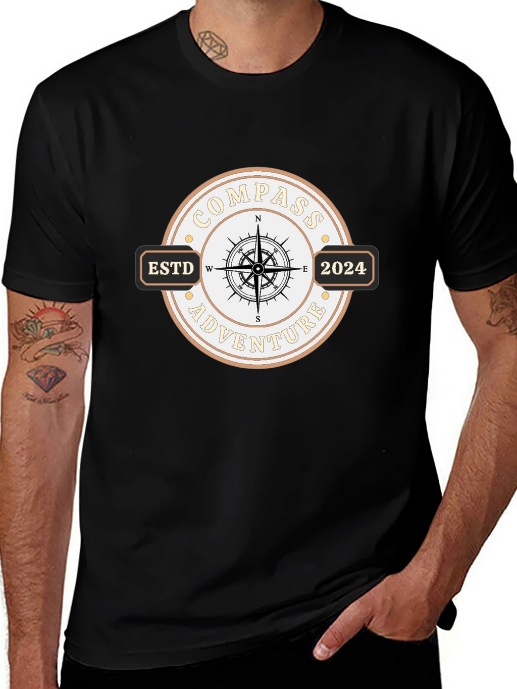 Compass Adventure Est. 2024 Graphic T-Shirt