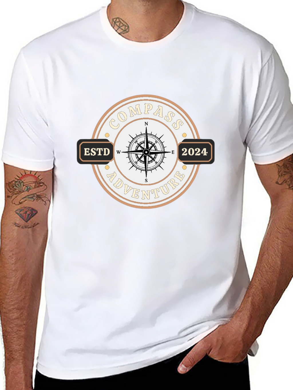 Compass Adventure Est. 2024 Graphic T-Shirt