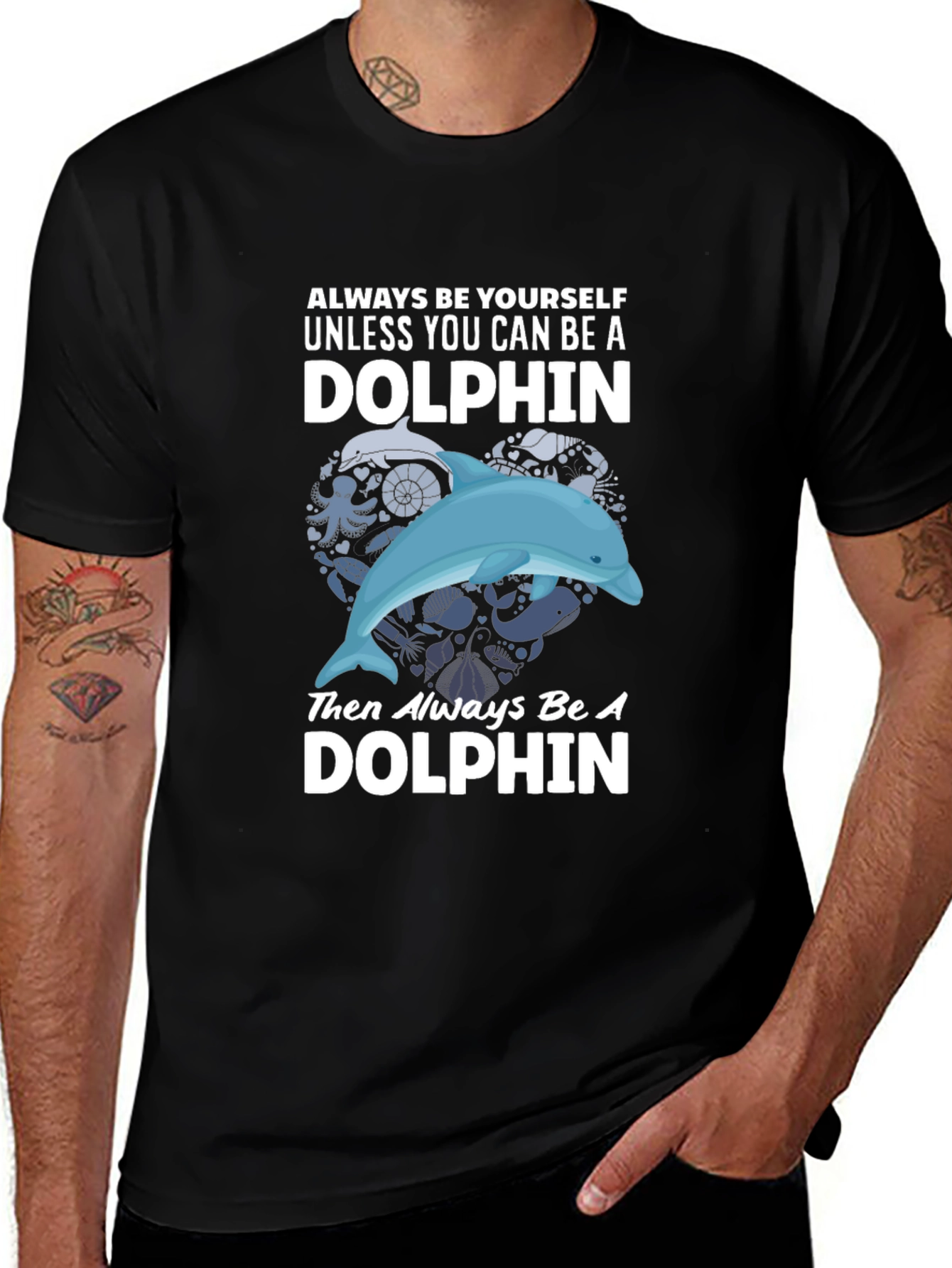Dolphin Graphic T-Shirt - Always Be Yourself