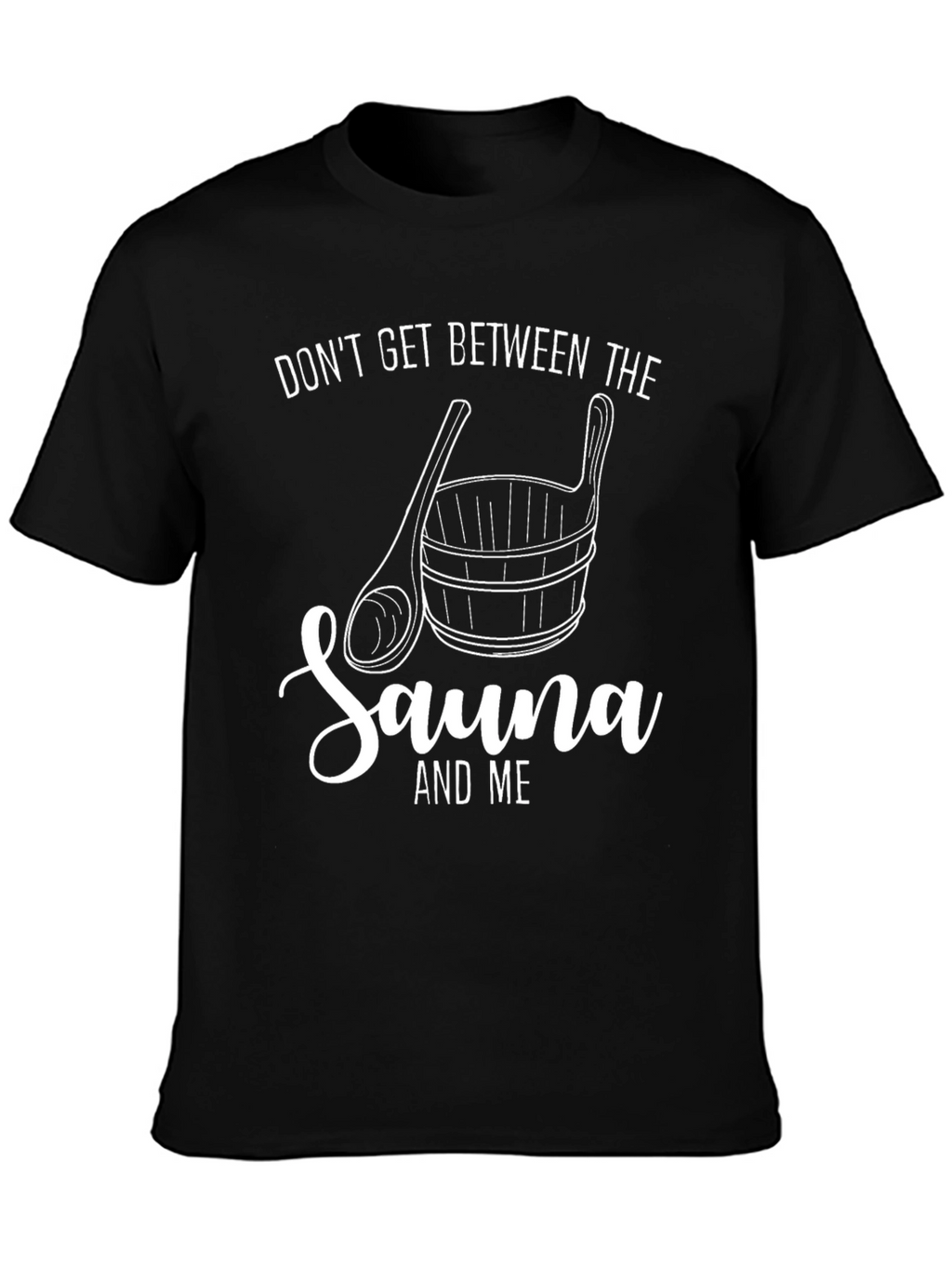 Sauna Lovers Black Graphic T-Shirt