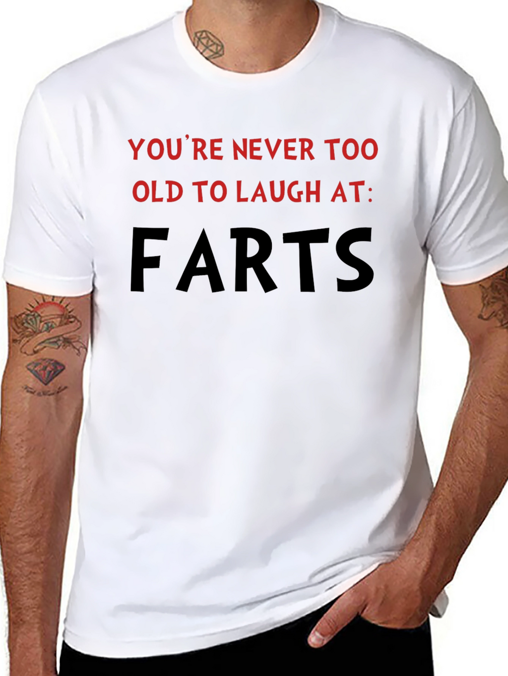 Humorous Farts Graphic Tee - Never Too Old!