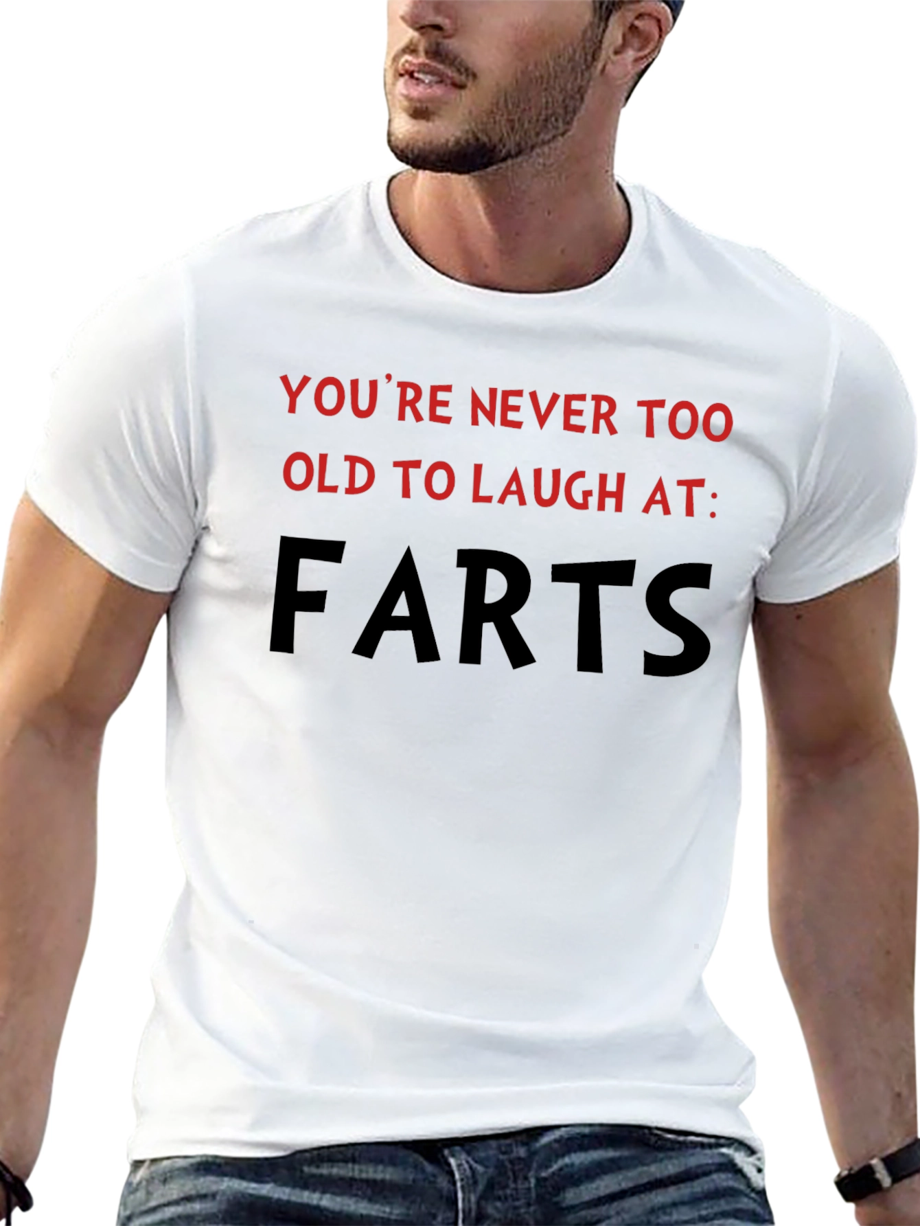 Humorous Farts Graphic Tee - Never Too Old!