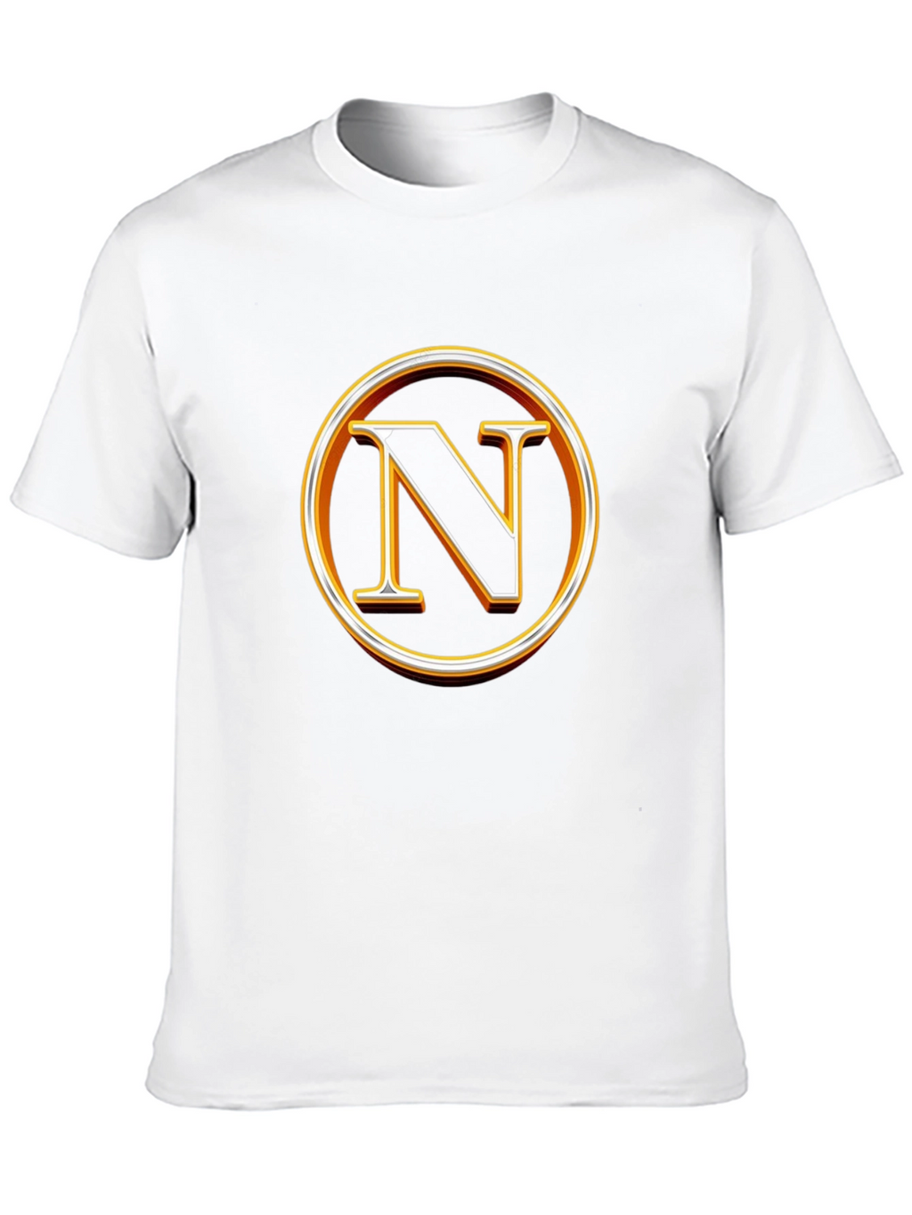 Letter N Graphic Tee - Black