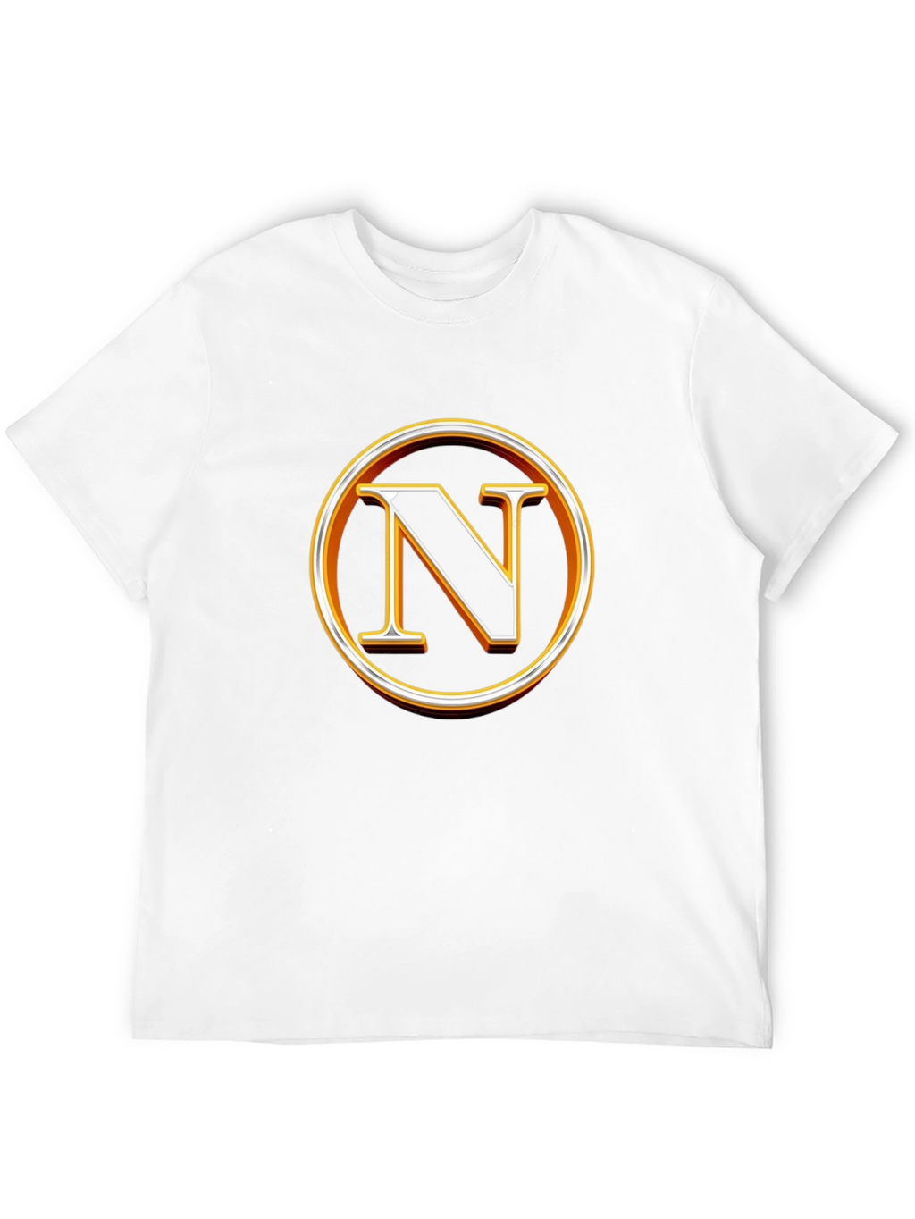 Letter N Graphic Tee - Black