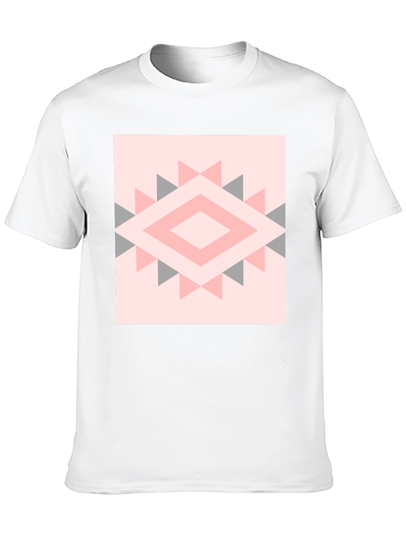 Geometric Diamond Print T-Shirt