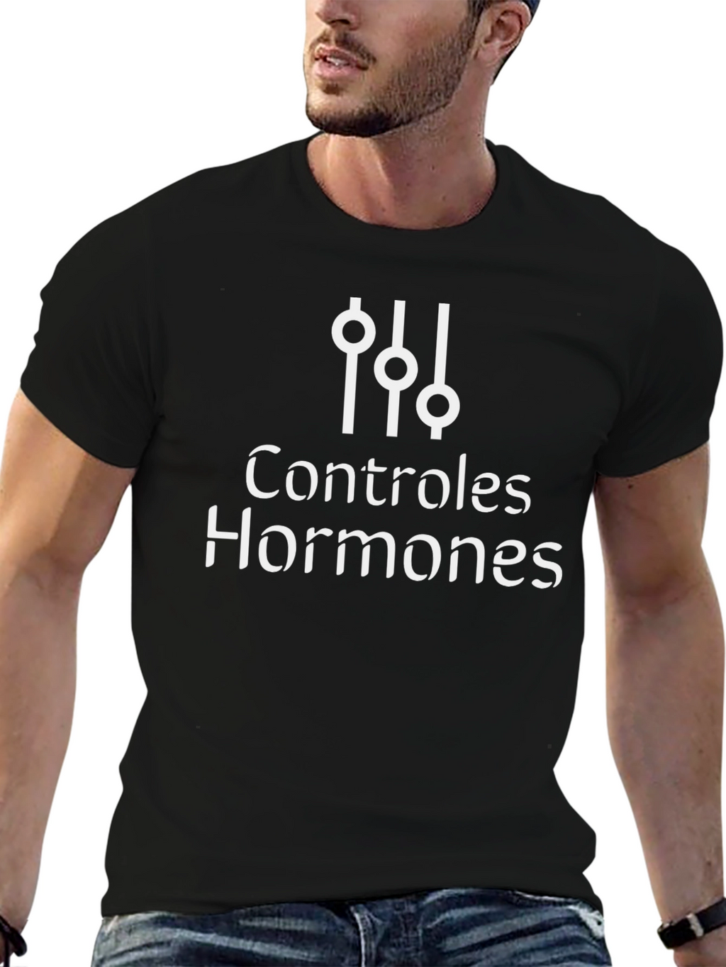 Hormone Control T-Shirt - Black Graphic Tee
