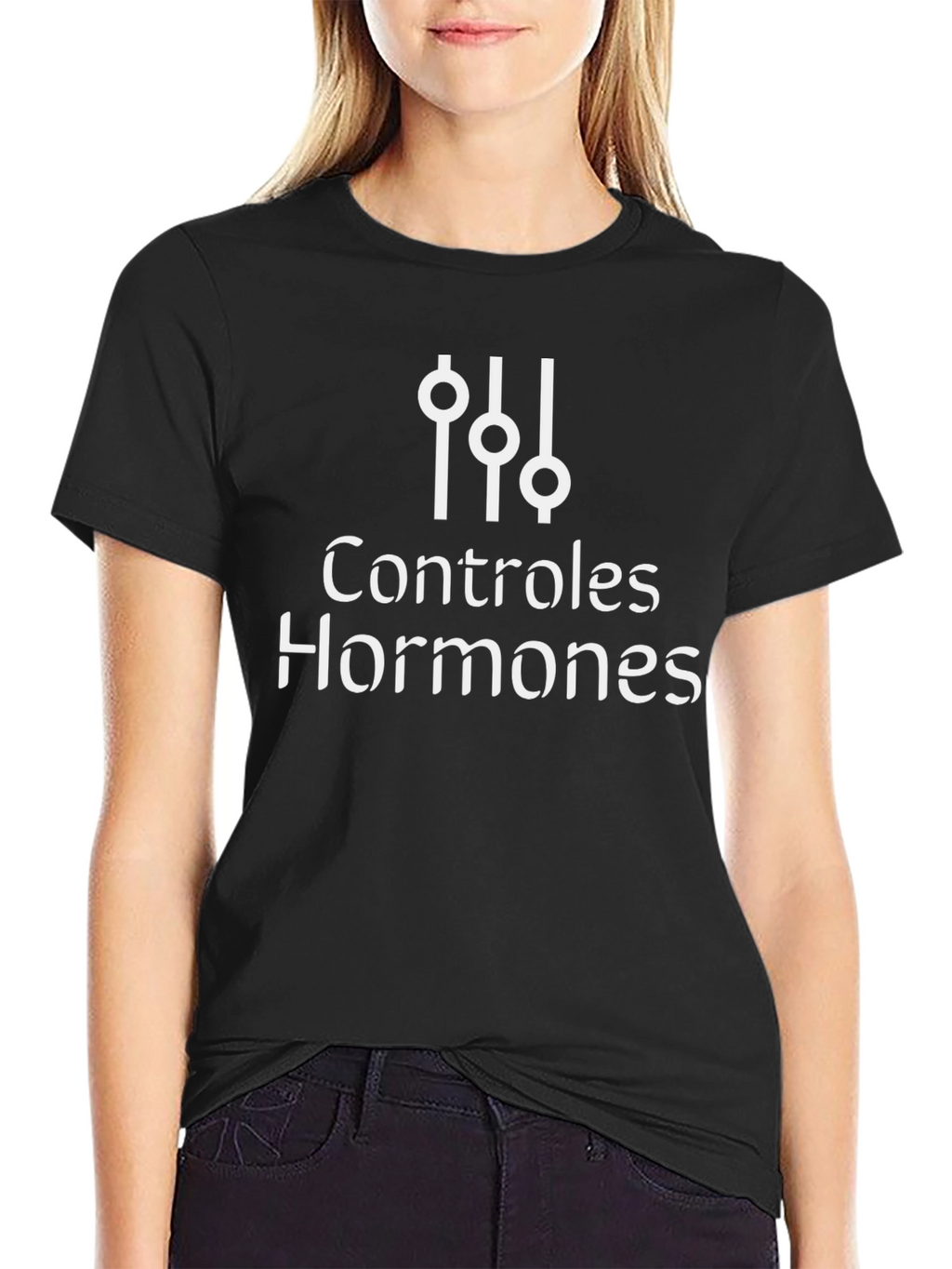 Hormone Control T-Shirt - Black Graphic Tee