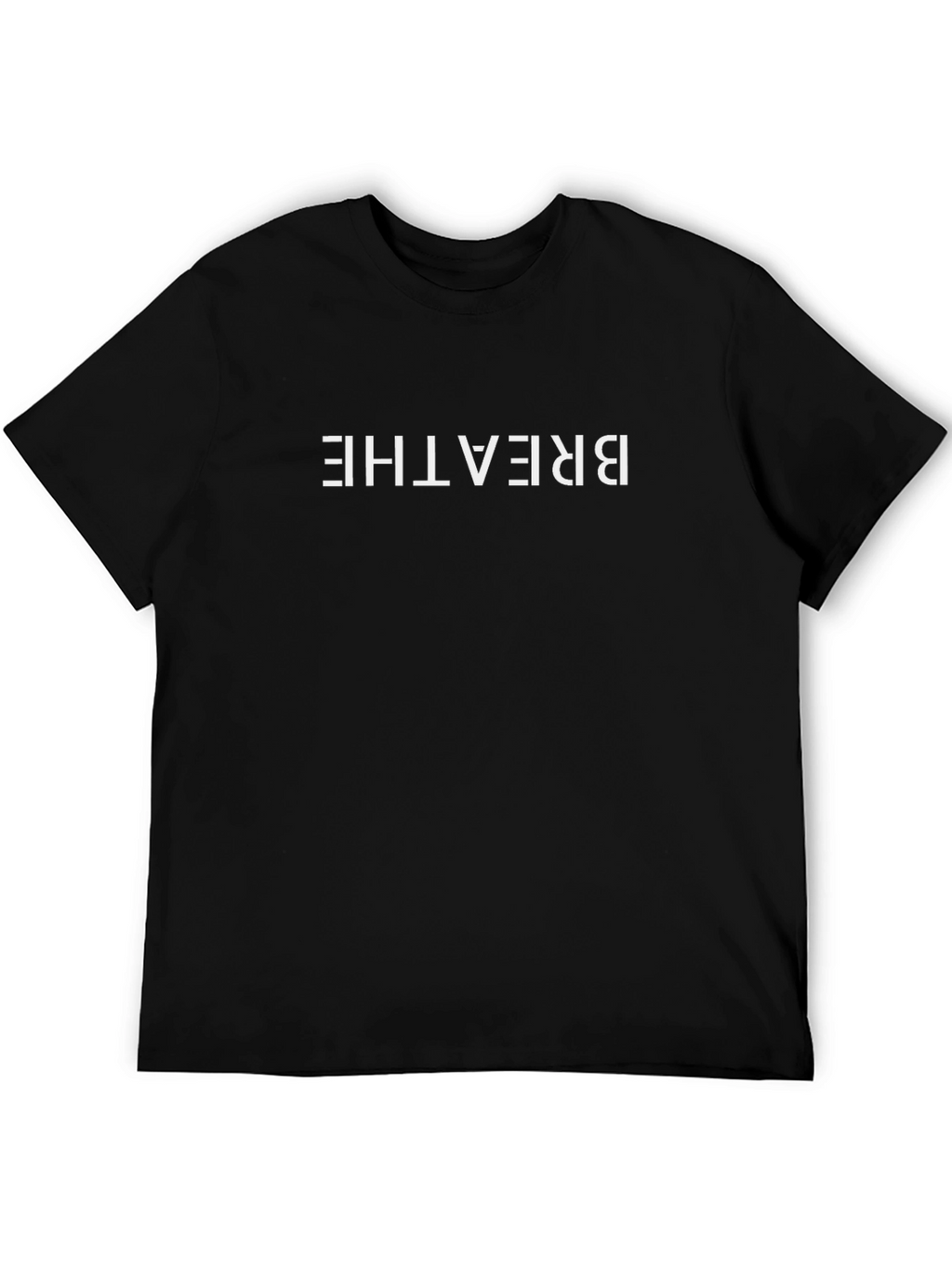Breathe Graphic Tee - Relaxed Fit Black T-Shirt