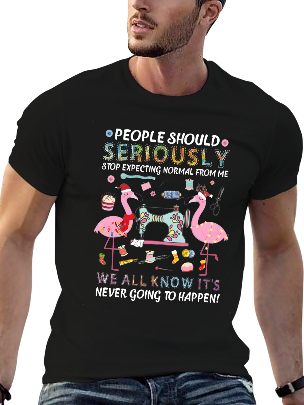 People Should Seriously Stop Expecting Flamingo T-Shirt
