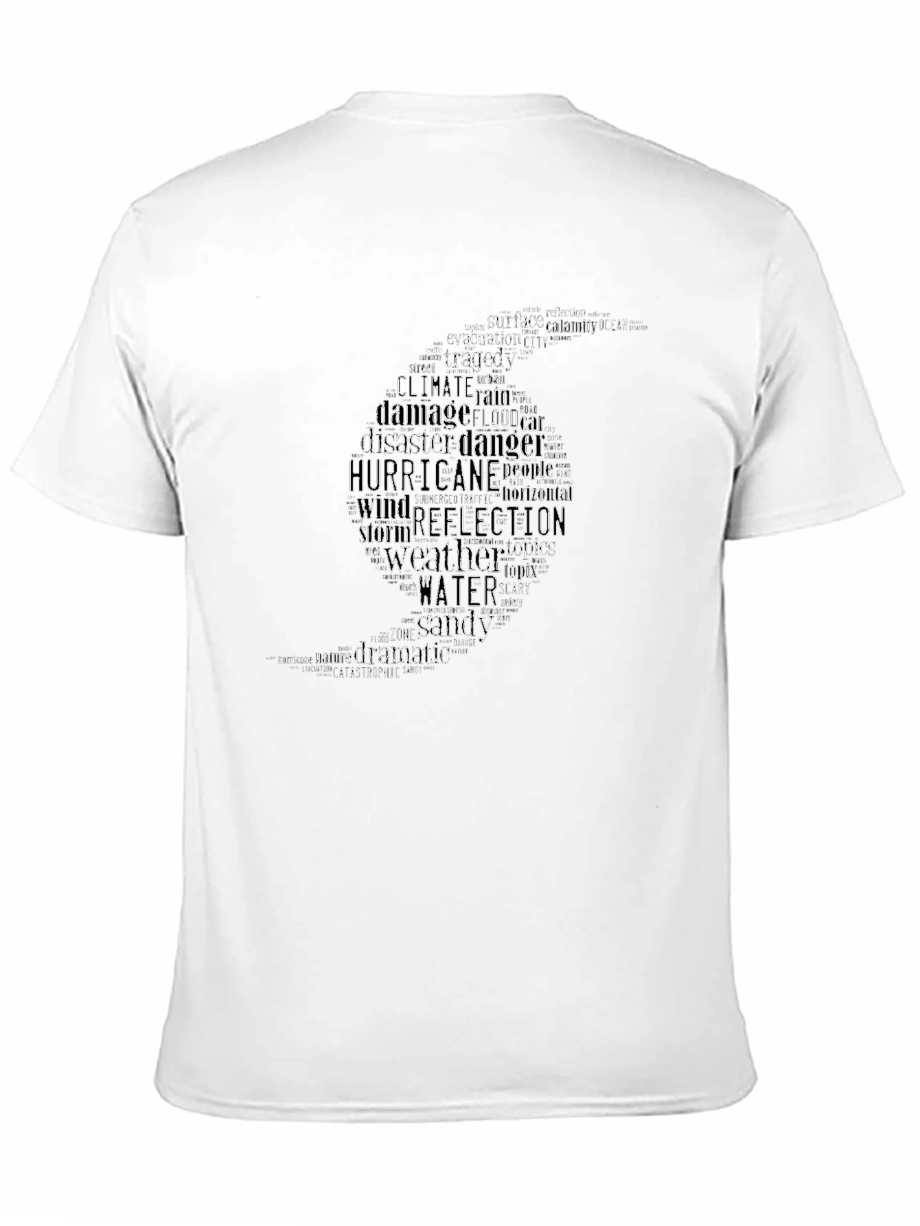 Hurricane Word Cloud Graphic T-Shirt