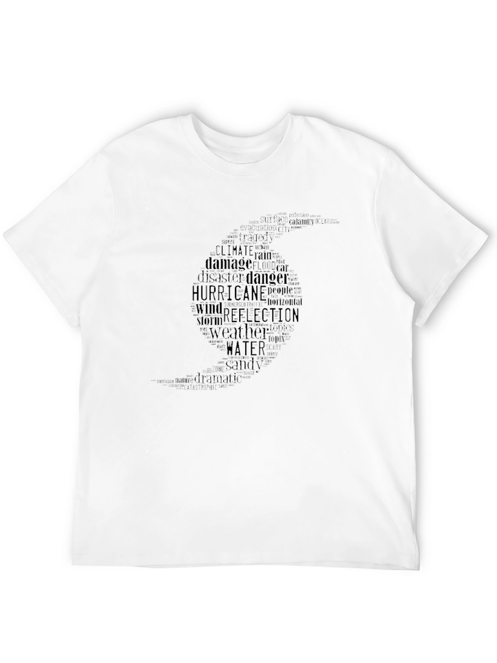 Hurricane Word Cloud Graphic T-Shirt