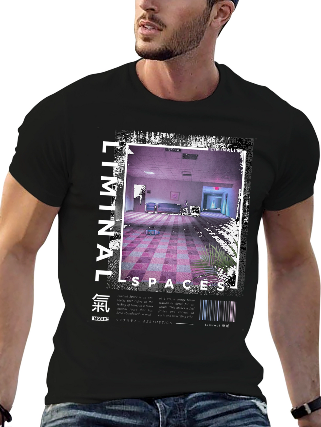 Liminal Spaces Graphic Tee - Unisex Black T-Shirt