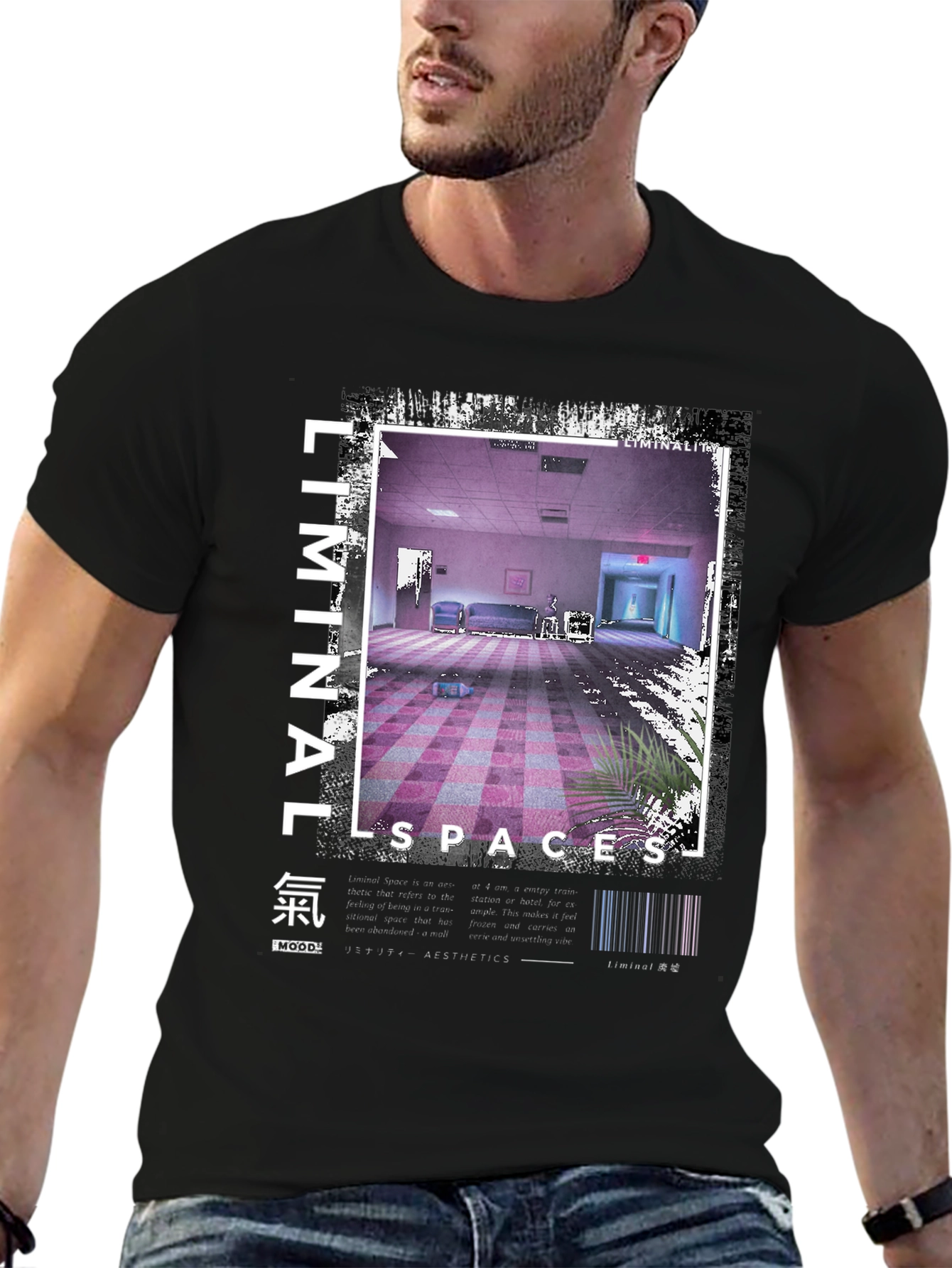Liminal Spaces Graphic Tee - Unisex Black T-Shirt