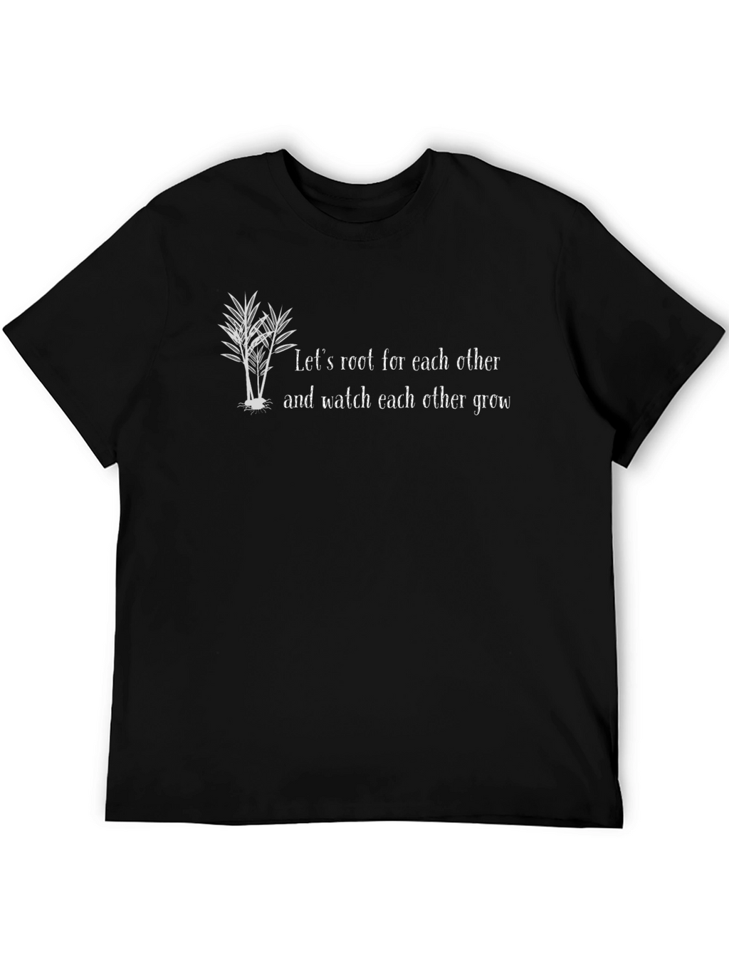 Inspirational Root for Each Other Black T-Shirt