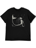 Skeleton Mermaid T-Shirt - Dark Humor Graphic Tee