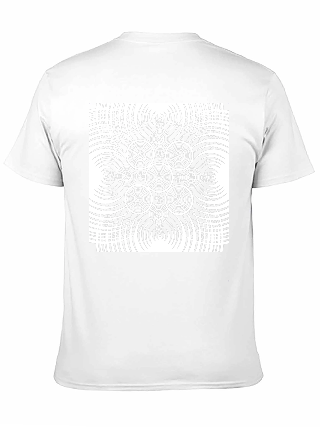Optical Illusion Graphic Print Black T-Shirt