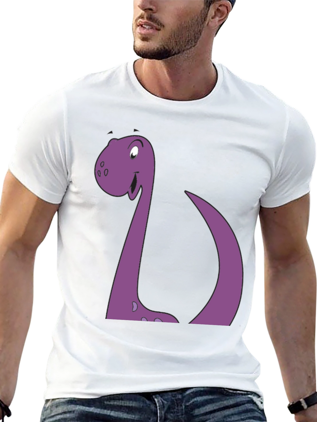 Cartoon Dinosaur Graphic Tee