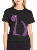 Cartoon Dinosaur Graphic Tee