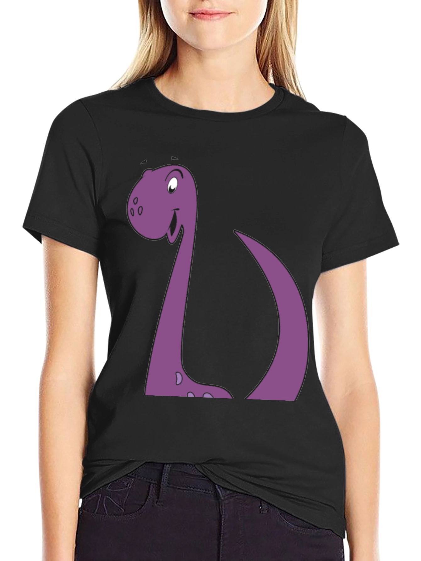 Cartoon Dinosaur Graphic Tee