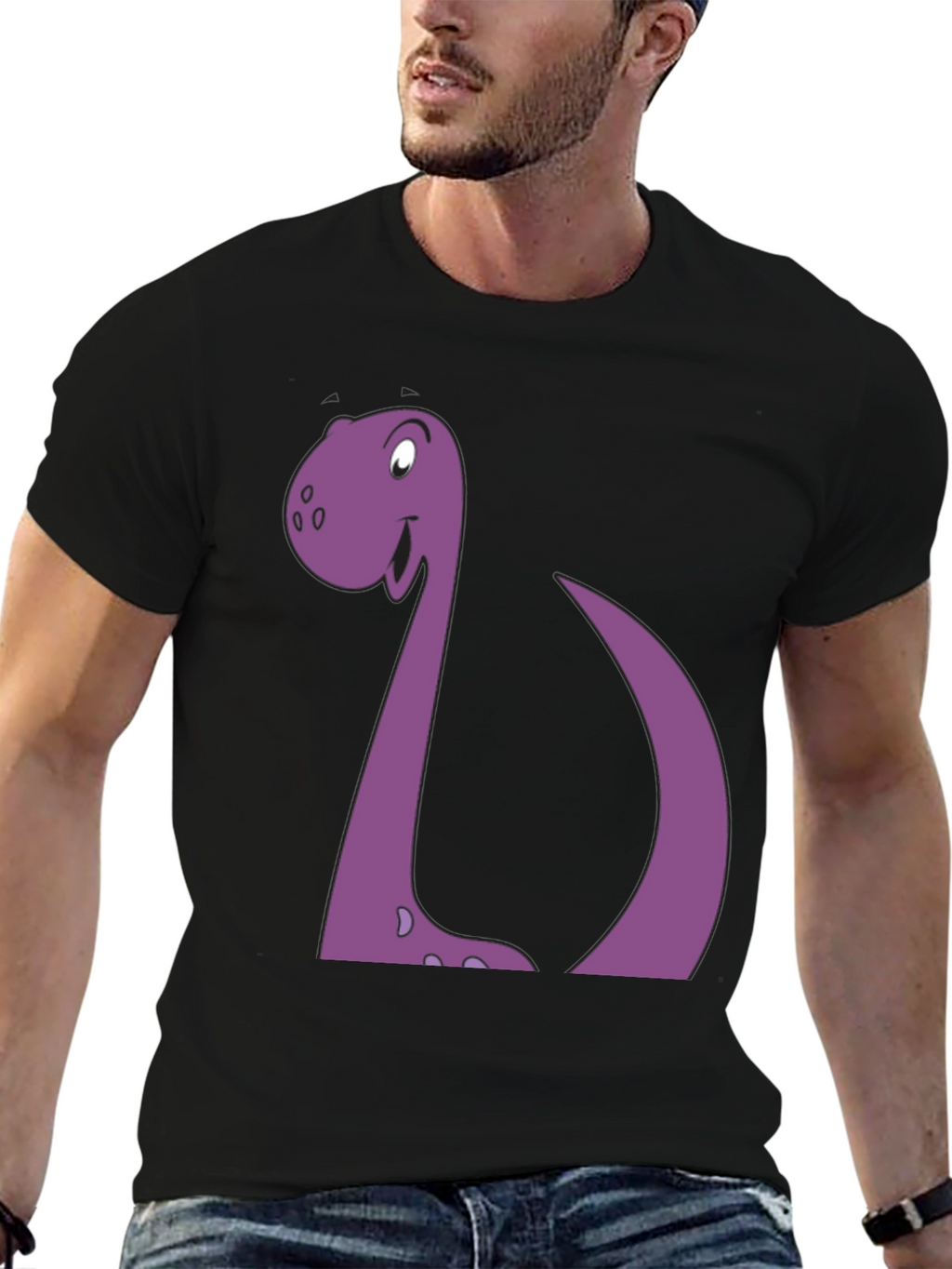 Cartoon Dinosaur Graphic Tee