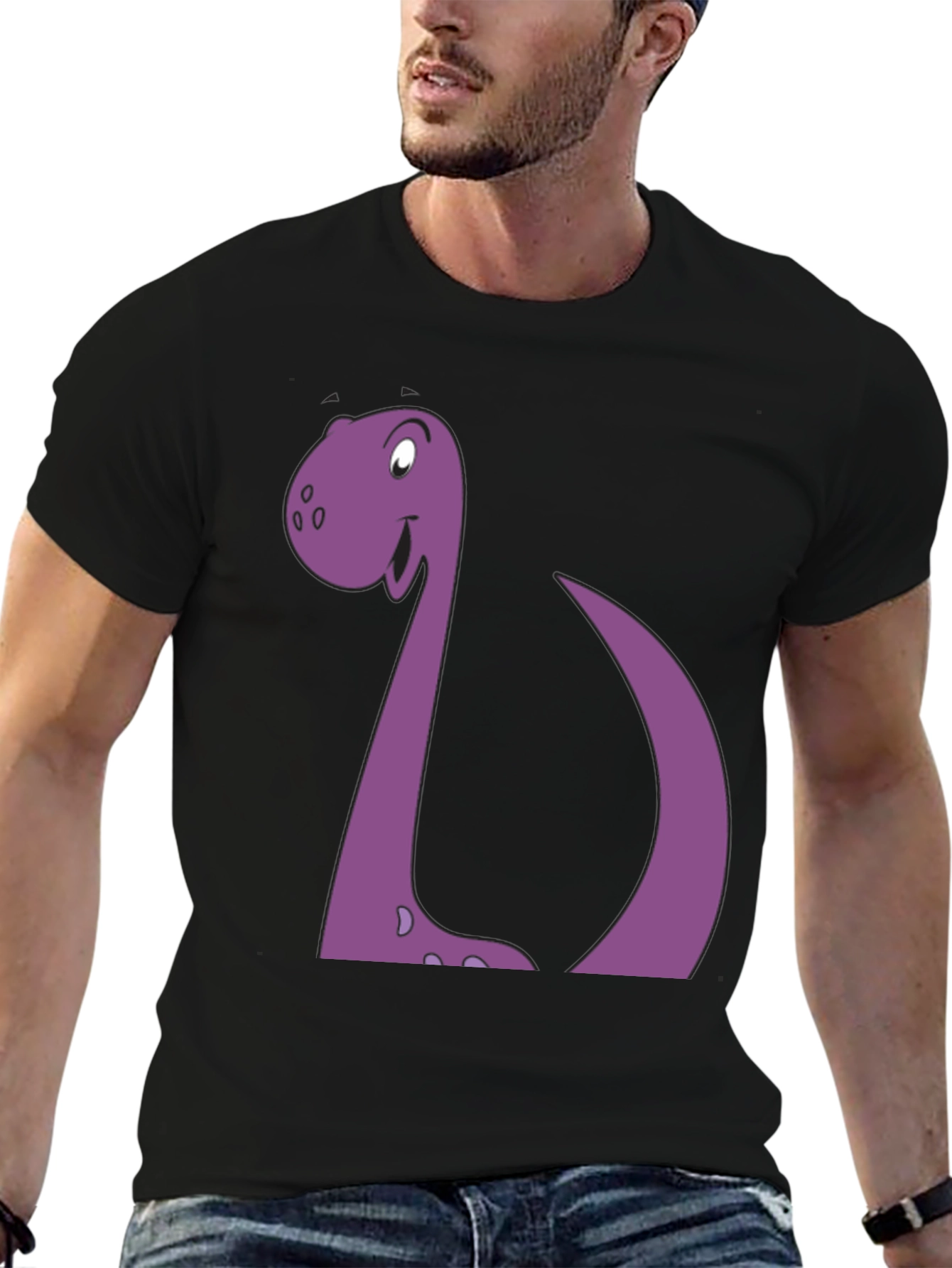Cartoon Dinosaur Graphic Tee