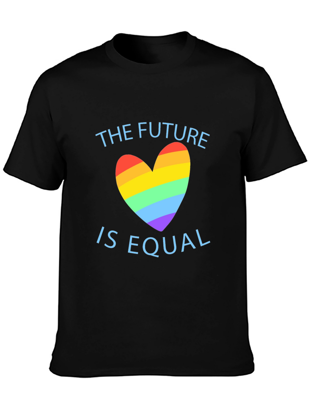 Equality Future LGBTQ+ Pride Rainbow Heart T-Shirt