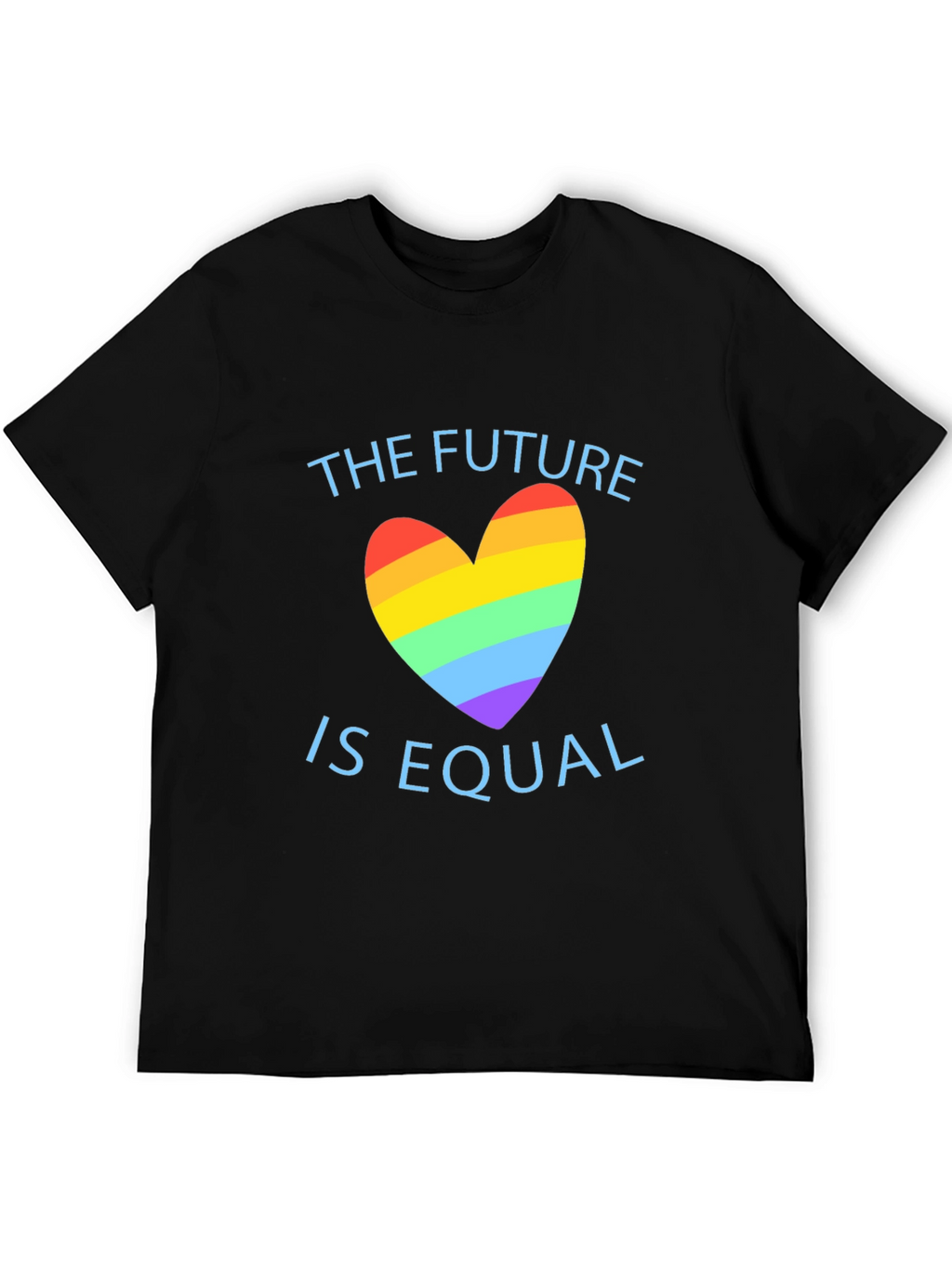 Equality Future LGBTQ+ Pride Rainbow Heart T-Shirt