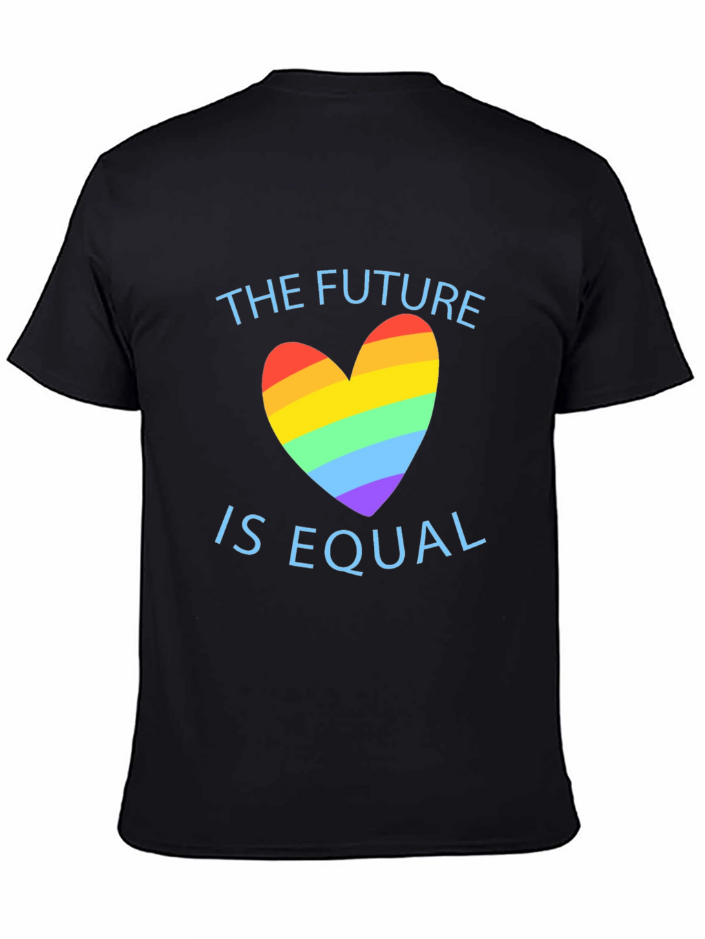 Equality Future LGBTQ+ Pride Rainbow Heart T-Shirt