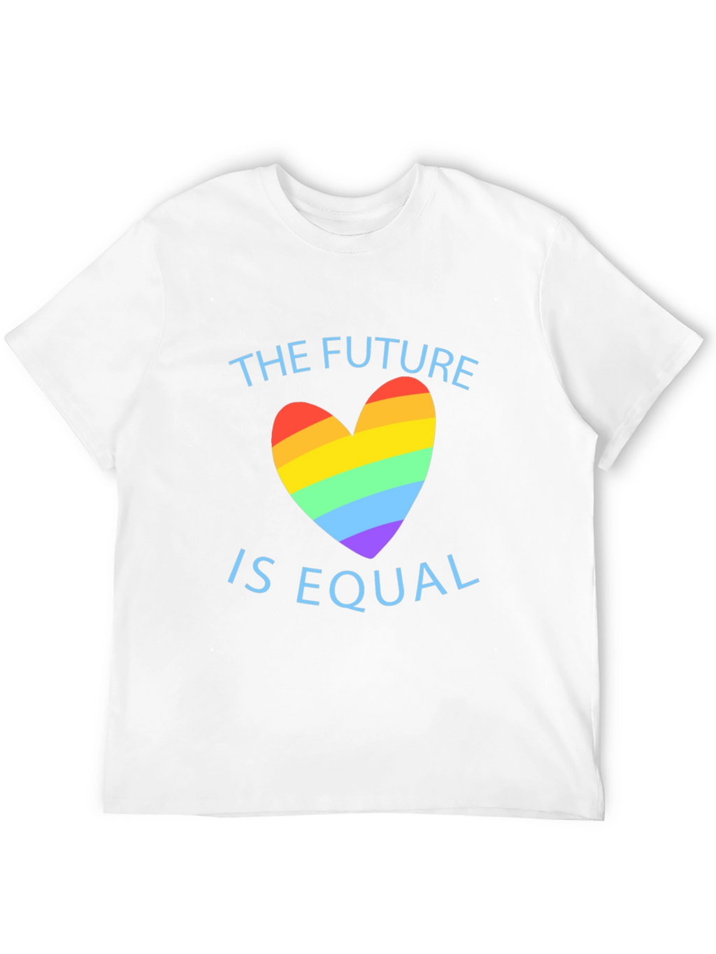 Equality Future LGBTQ+ Pride Rainbow Heart T-Shirt