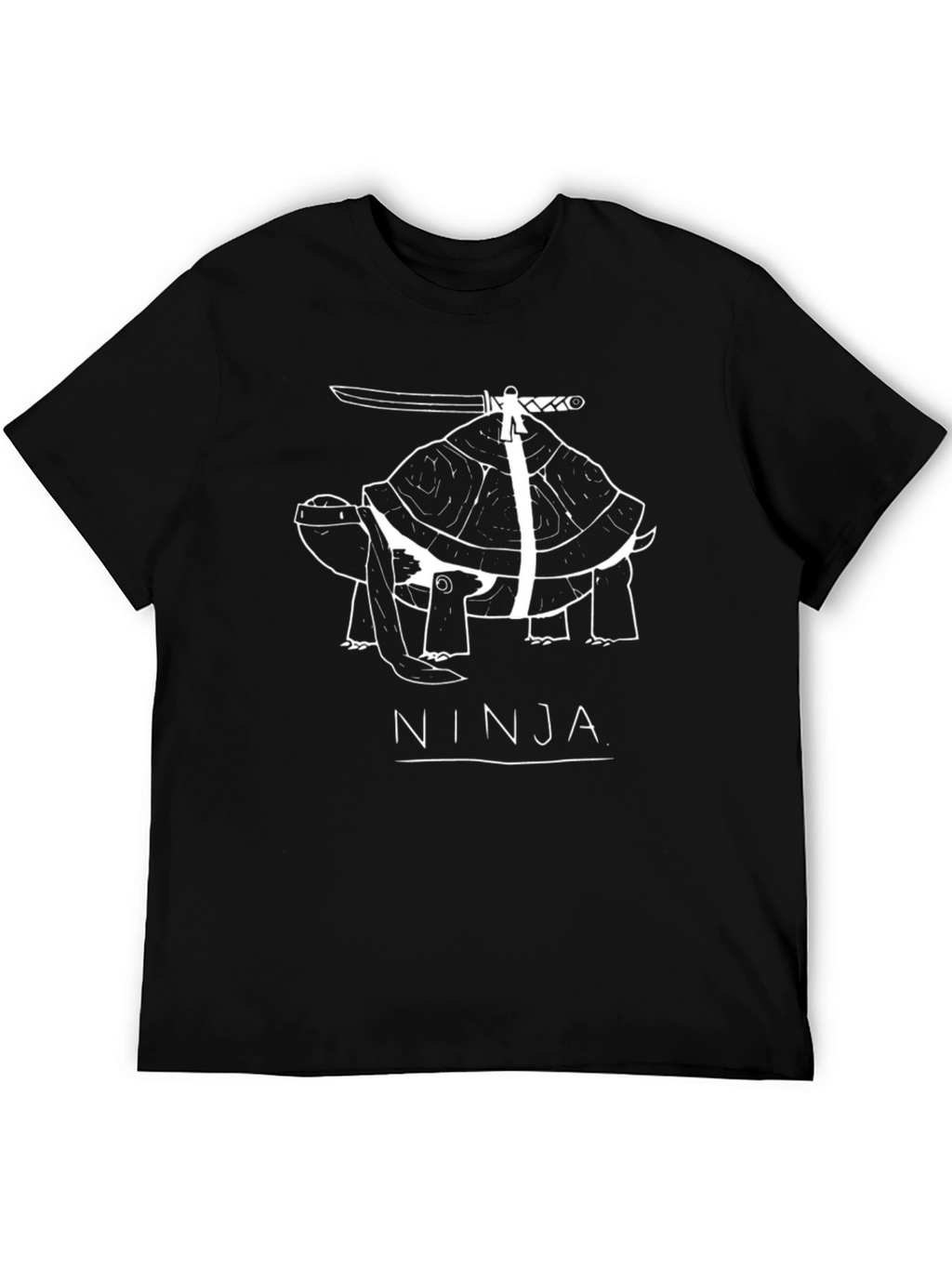 Ninja Turtle Graphic Tee - Black Cotton T-Shirt
