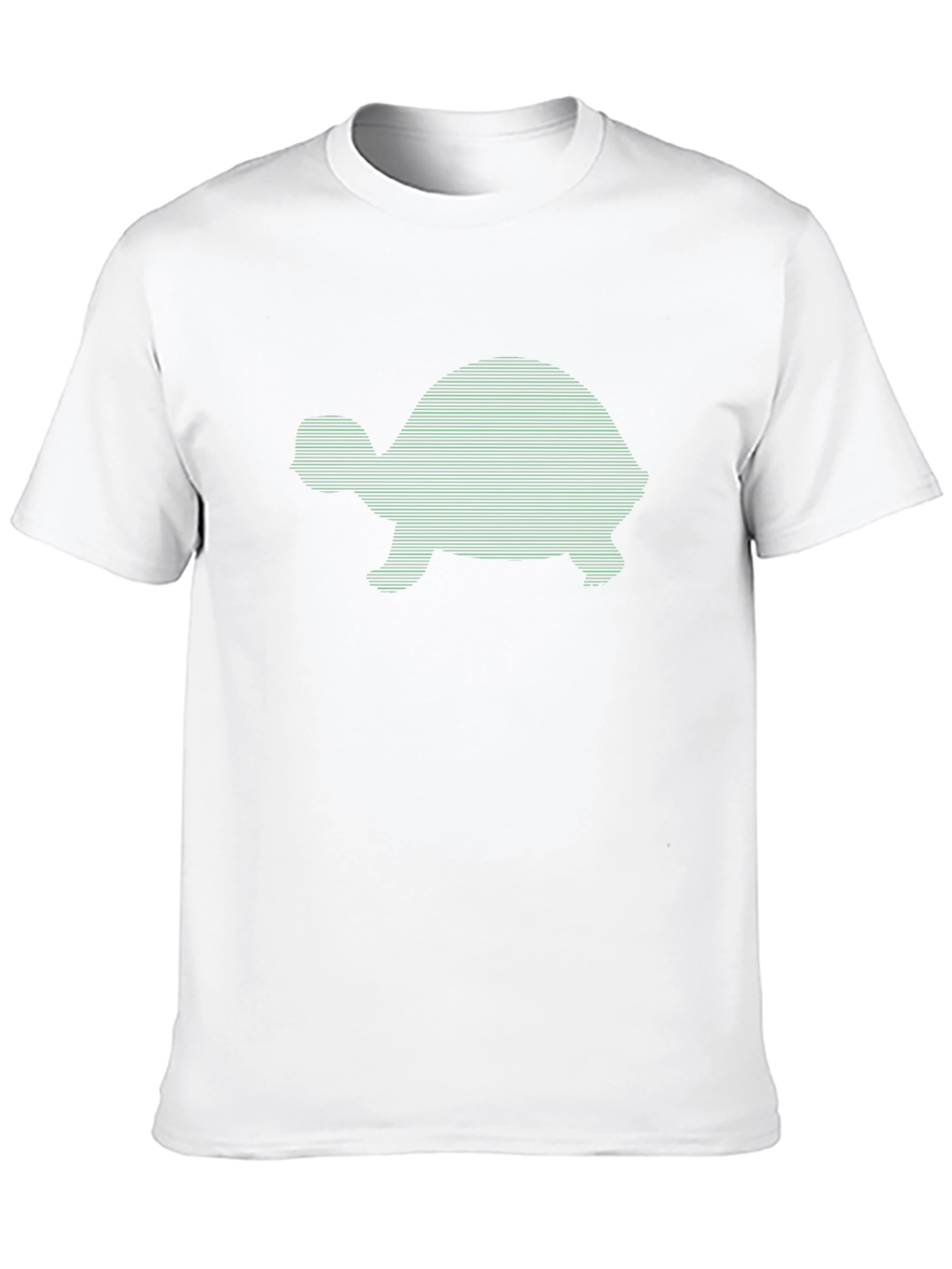 Turtle Silhouette Graphic Tee - Cool Design
