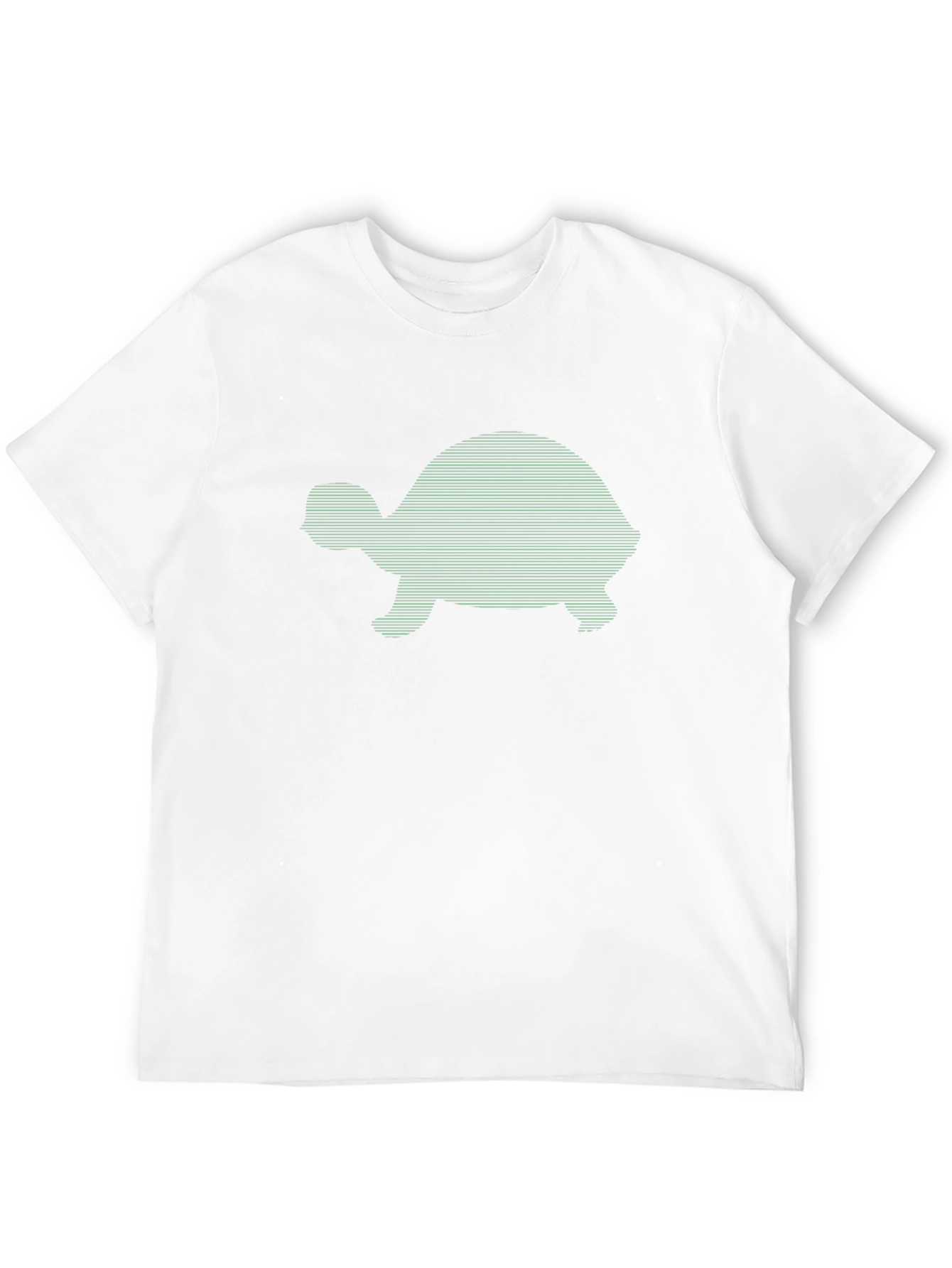 Turtle Silhouette Graphic Tee - Cool Design