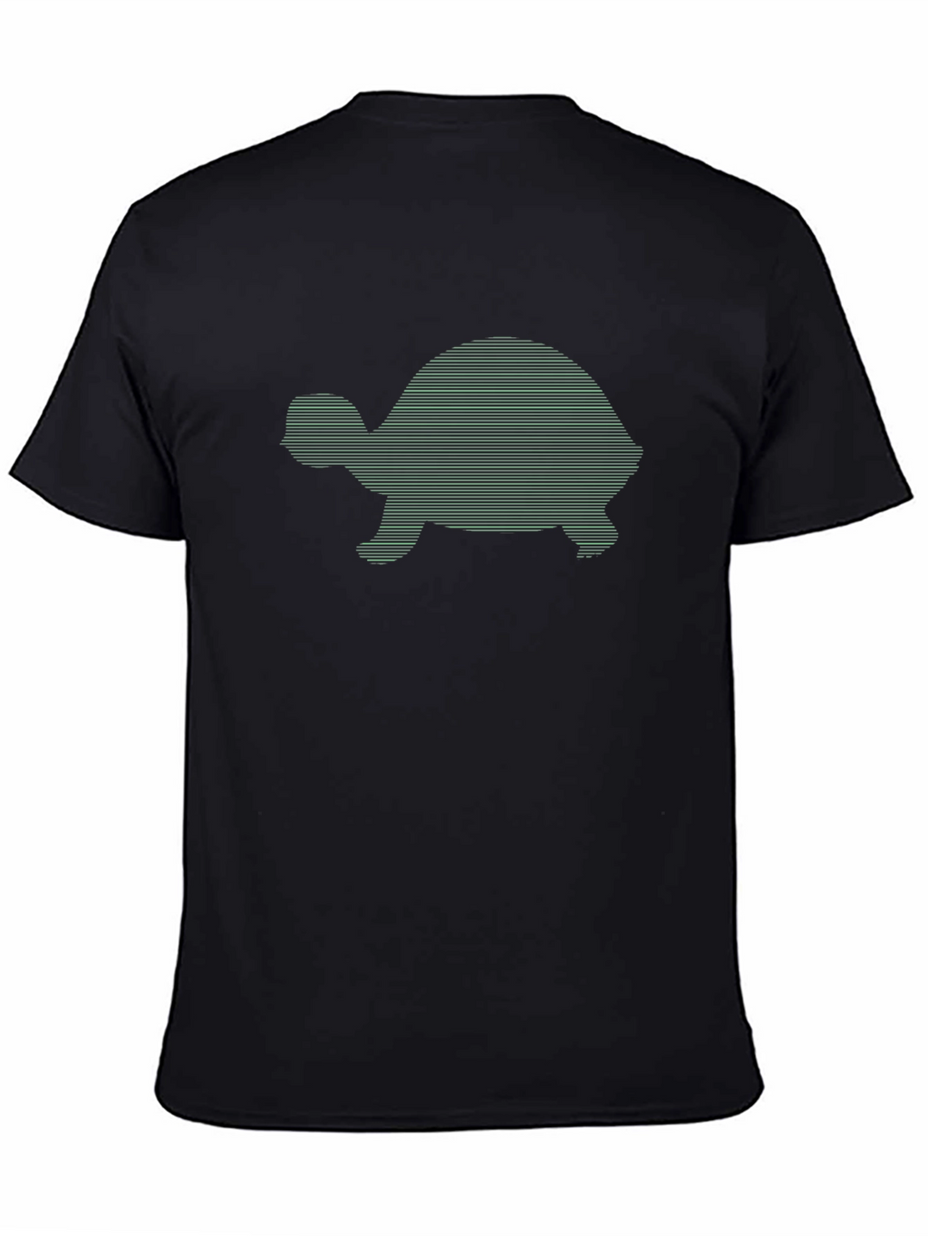 Turtle Silhouette Graphic Tee - Cool Design