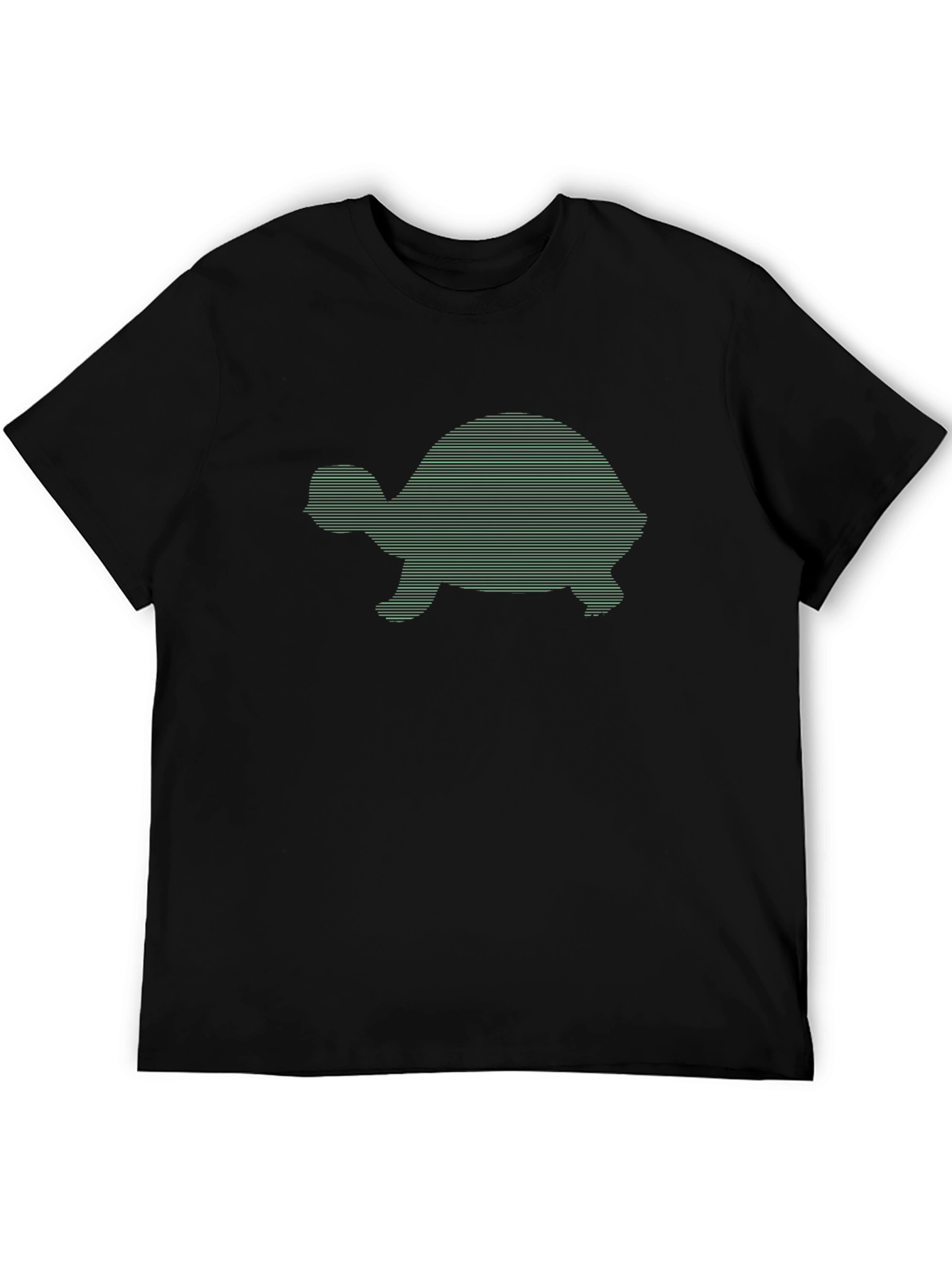 Turtle Silhouette Graphic Tee - Cool Design