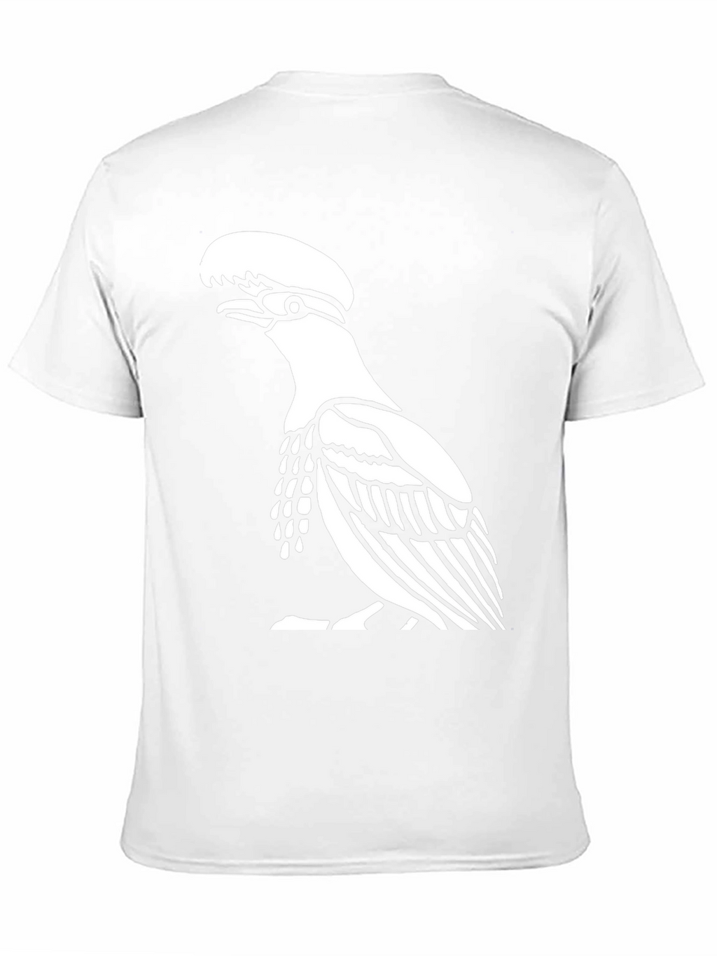 Black T-Shirt with Bird Design