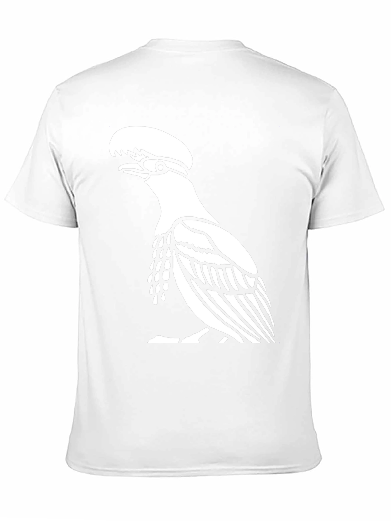 Black T-Shirt with Bird Design