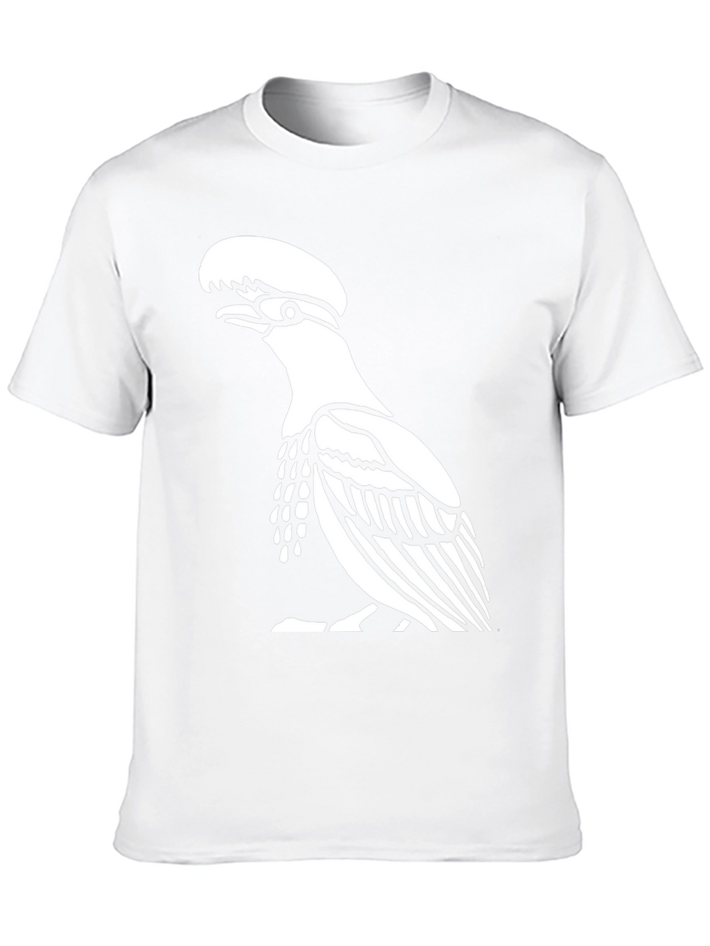 Black T-Shirt with Bird Design