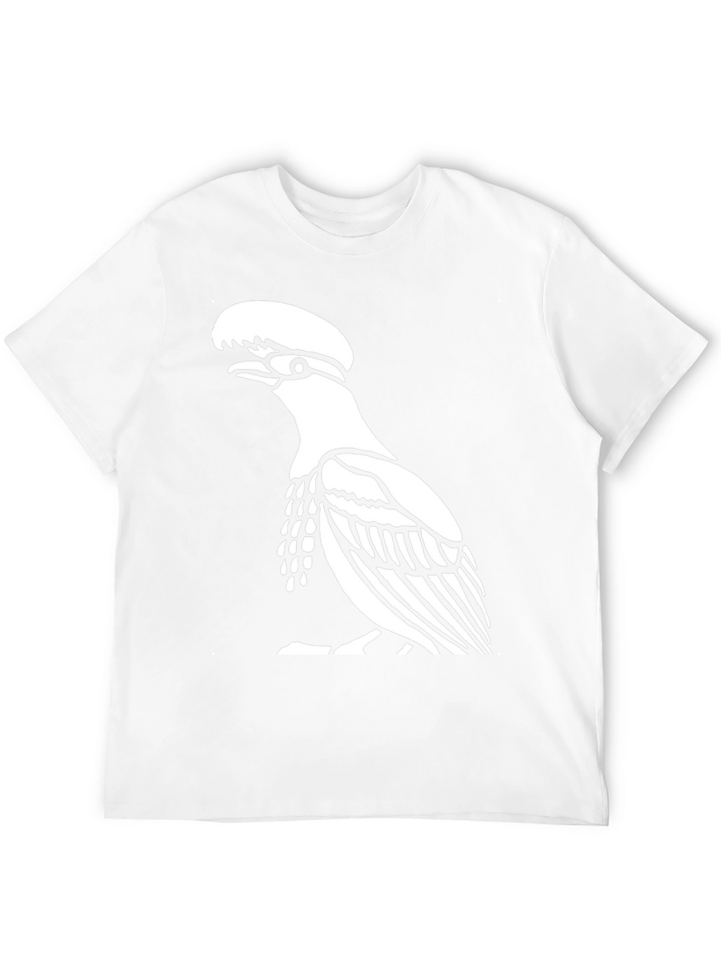 Black T-Shirt with Bird Design