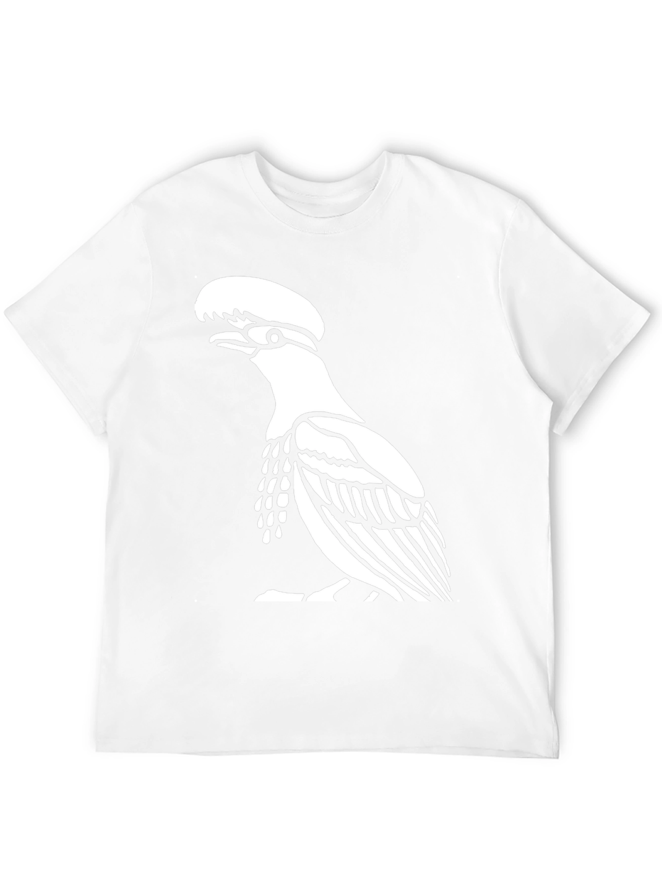 Black T-Shirt with Bird Design