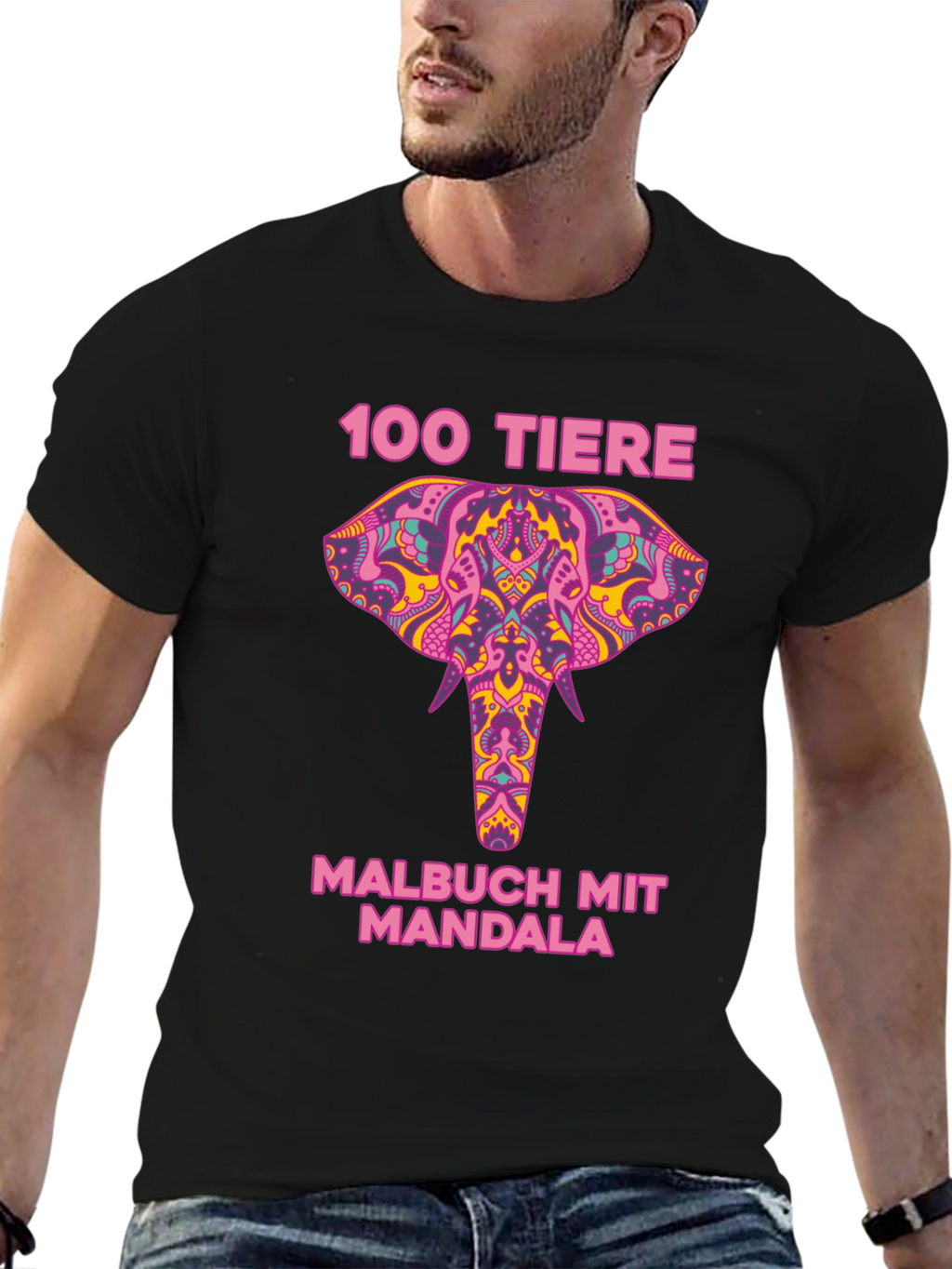 Elephant Mandala Graphic Tee