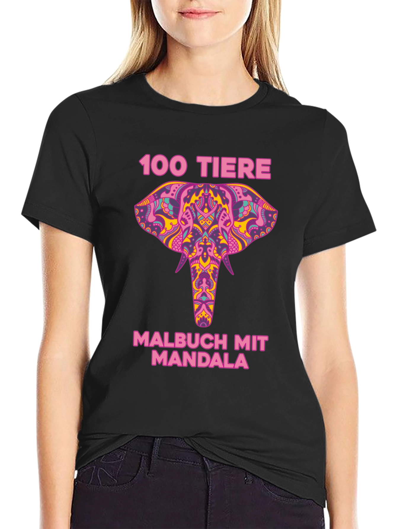 Elephant Mandala Graphic Tee