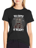 So Cute Its Scary Teddy Bear T-Shirt