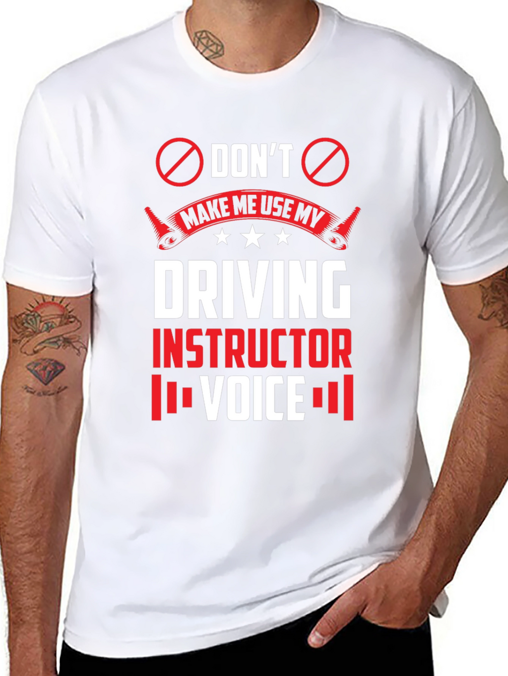 Driving Instructor Voice T-Shirt - Novelty Graphic Tee