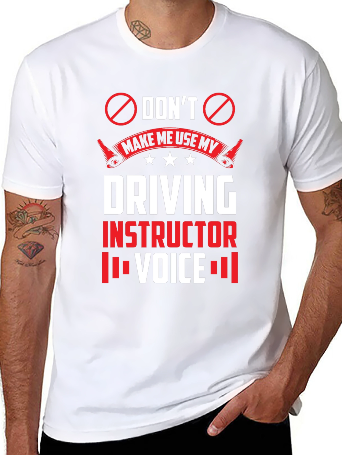 Driving Instructor Voice T-Shirt - Novelty Graphic Tee