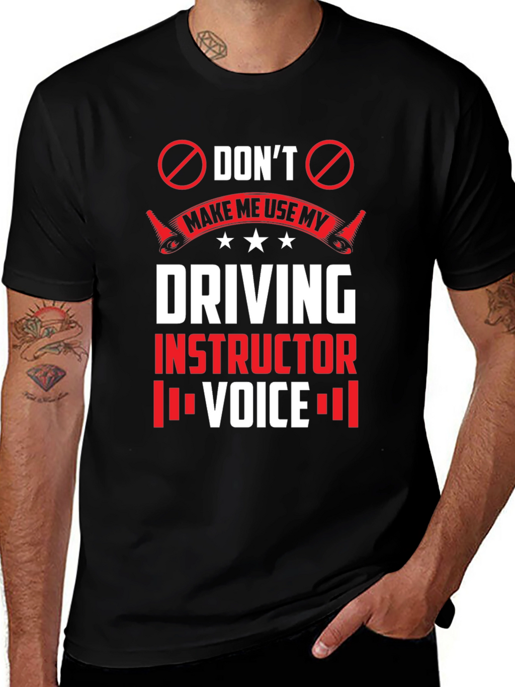 Driving Instructor Voice T-Shirt - Novelty Graphic Tee
